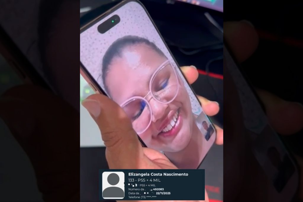 Elizangela Costa Nascimento levou pra casa PS5+4MIL